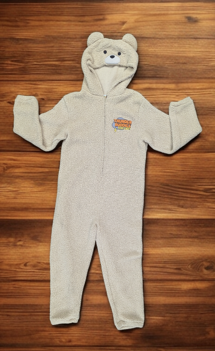 Ted 2 "Thunder Buddies For Life"  Tan Hooded Onesie